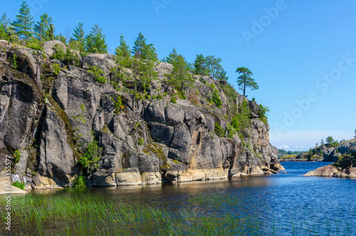 Ladoga skerries Islands of Lake Ladoga summer  photo