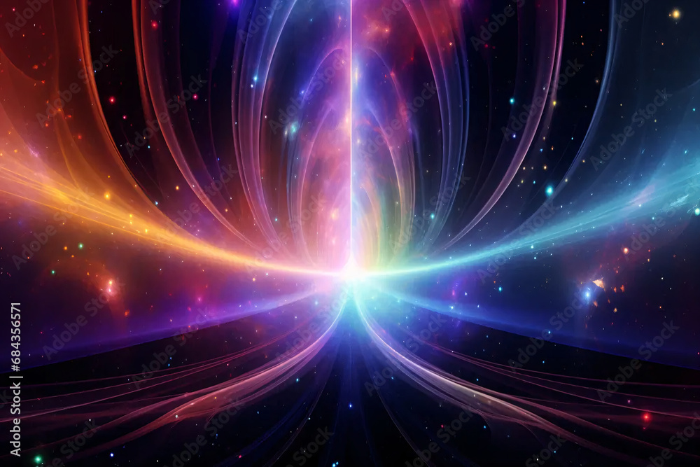 Obraz premium background with stars, generative ai