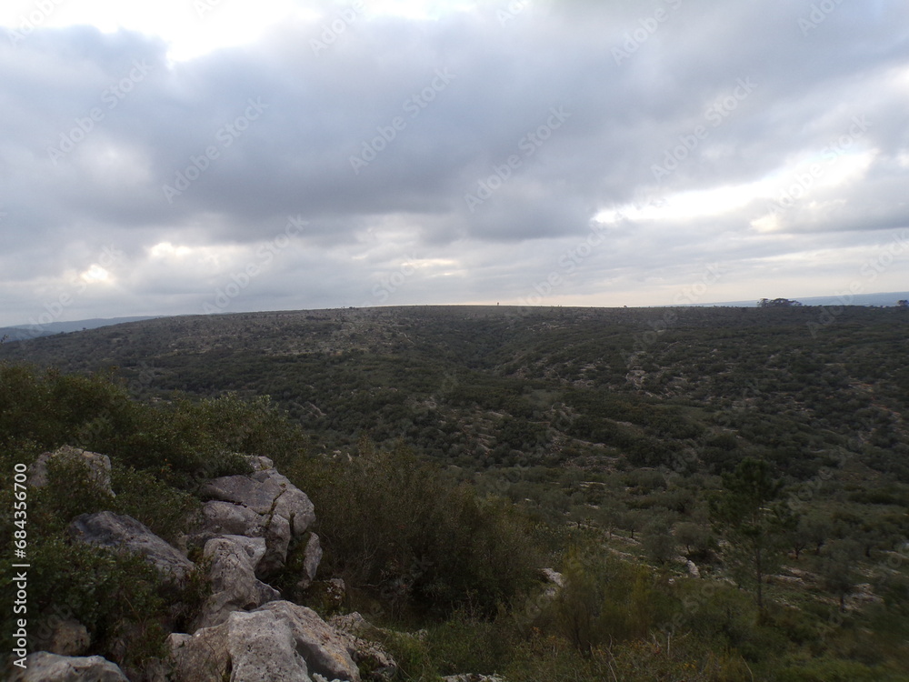 mountain view with cloudy sky and green vegetation mountain view with cloudy sky and green vegetation