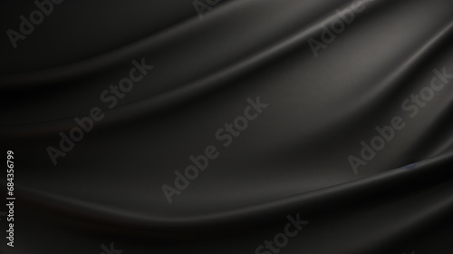 Smooth Matte Black Paper Background. Contemporary Textured Wallpaper. Generative AI.