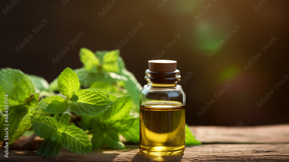 essential oil with rosemary