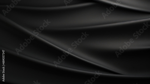 Smooth Matte Black Paper Background. Contemporary Textured Wallpaper. Generative AI.