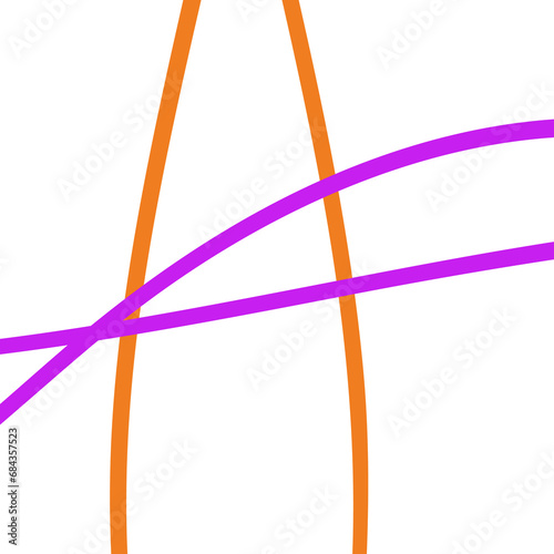 Orange pink grid lines decorative