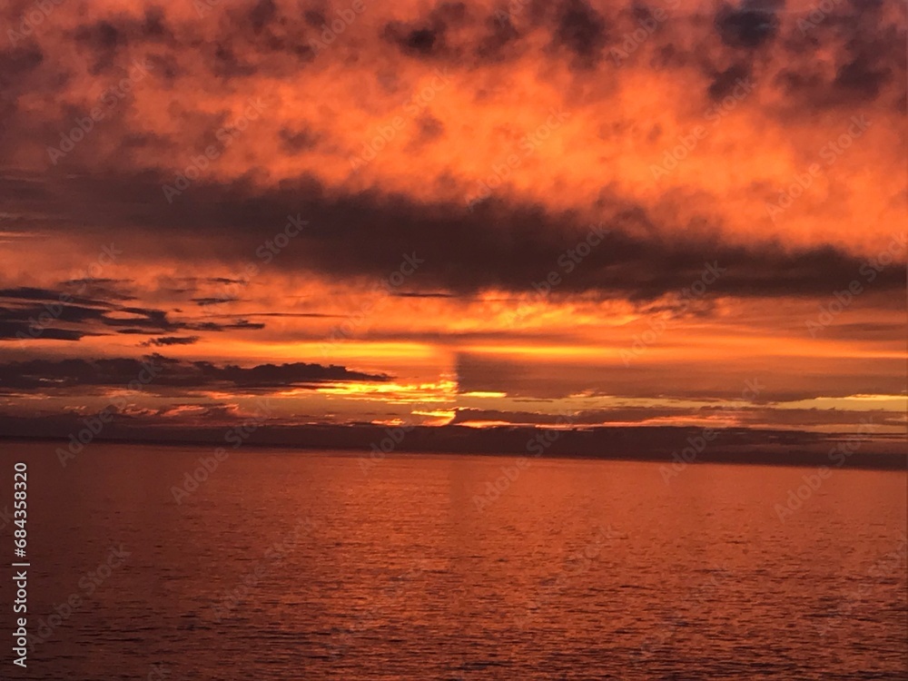 sunset divided sky sunset divided sky