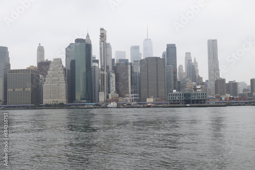 Skyscrapers of Manhattan seen from Brooklyn, New York City © Laiotz