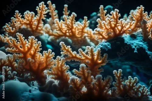 coral reef in sea