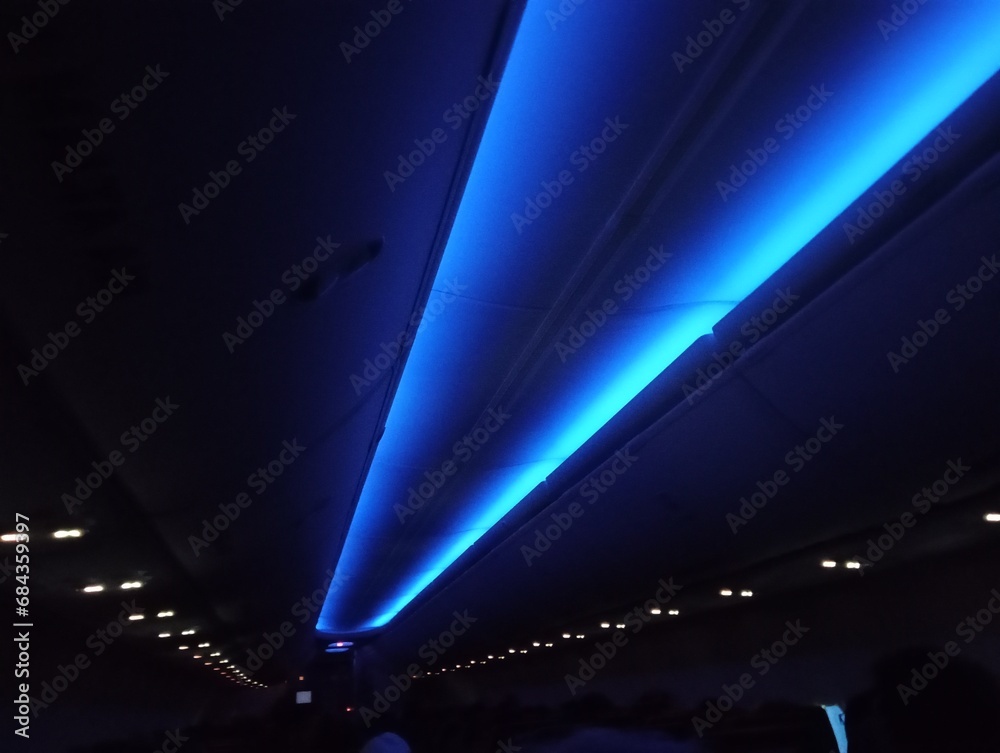 Blue light in Airplane