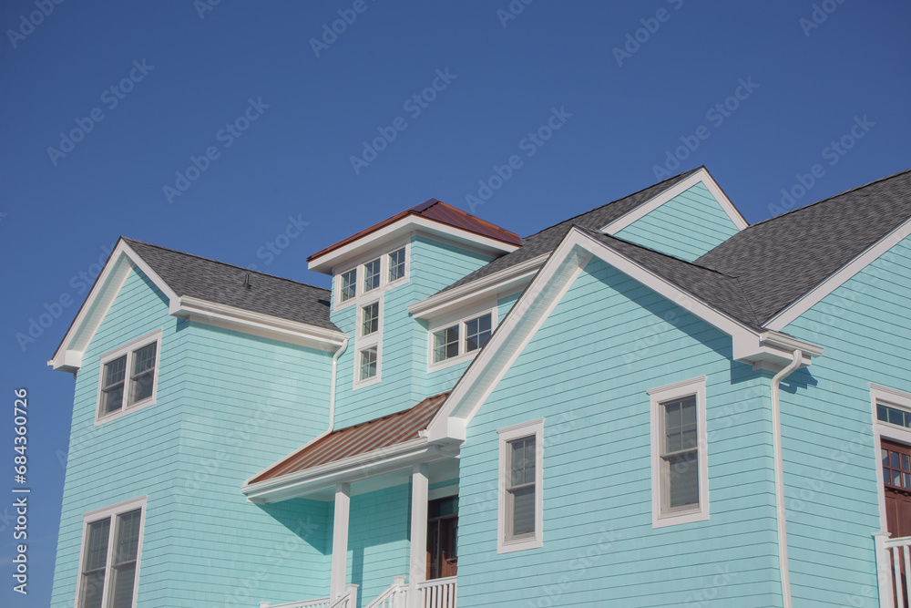 modern house with sky