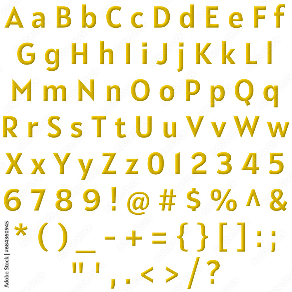 Decorative Alphabet and Numbers Set Decorative Alphabet and Numbers Set
