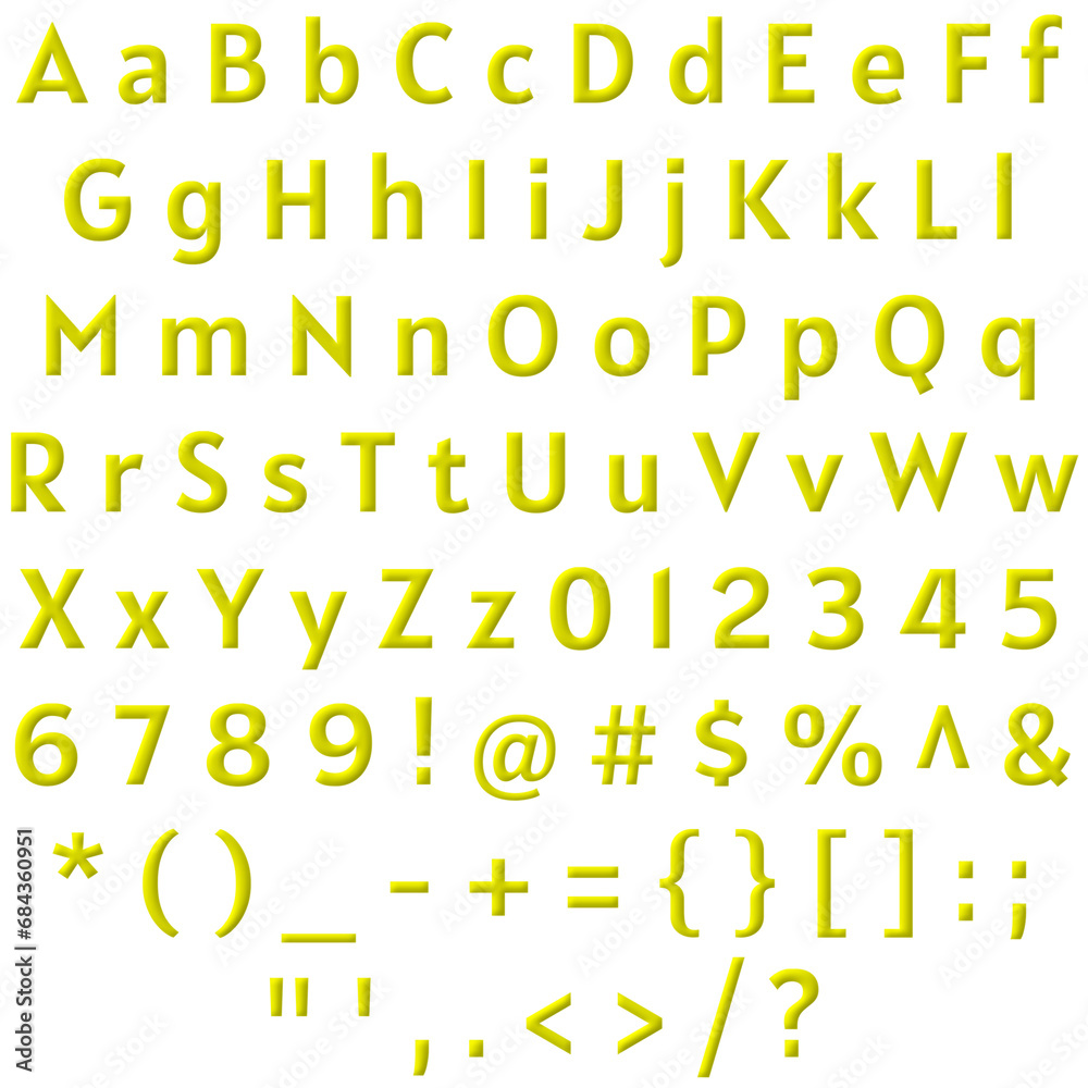 Decorative Alphabet and Numbers Set Decorative Alphabet and Numbers Set