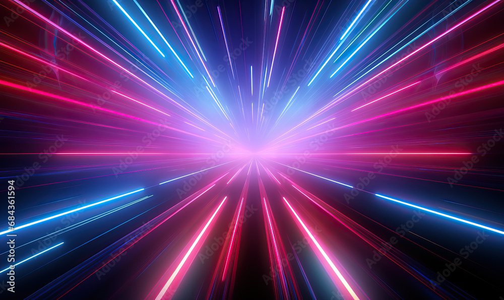 Neon Light speed flash cyberpunk background Neon Light speed flash cyberpunk background