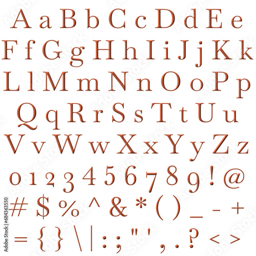 Decorative Alphabet and Numbers Set