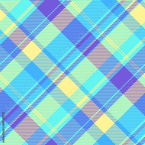 Background fabric textile of pattern plaid check with a tartan seamless texture vector.