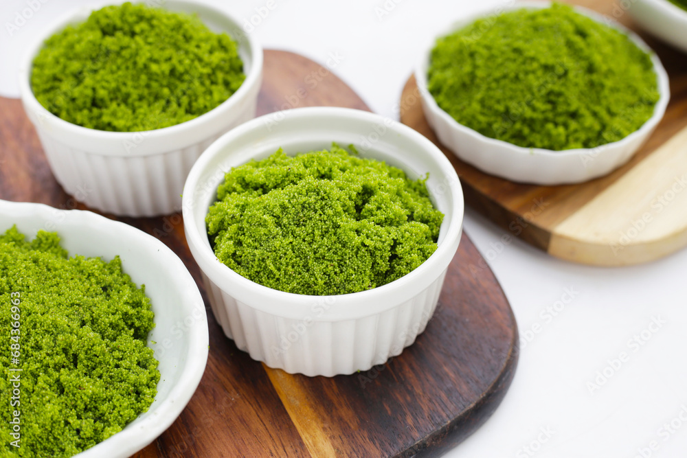 Wolffia globosa or swamp algae, water meal Wolffia globosa or swamp algae, water meal