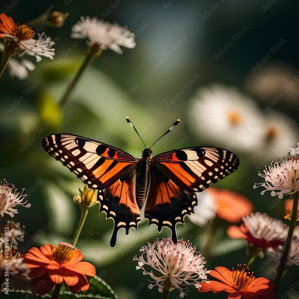 Fototapeta premium monarch butterfly on a flower