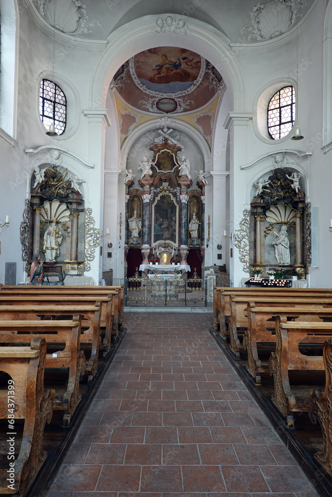 Fototapeta premium katholische Kirche St. Nikoloaus, auch Krippkirche genannt