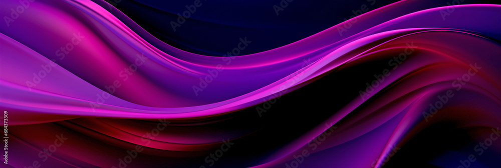 Fototapeta premium PURPLE, VIOLET ABSTRACT BACKGROUND WALLPAPER WITH WAVES. legal AI 