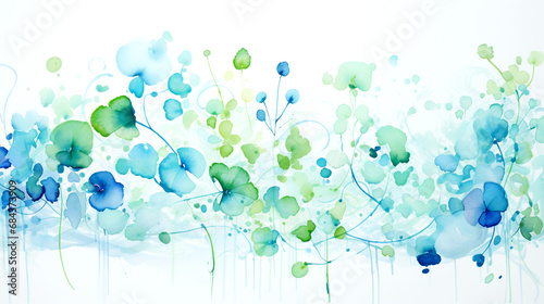 WATERCOLOR ABSTRACT BACKGROUND WITH FLOWERS. legal AI 