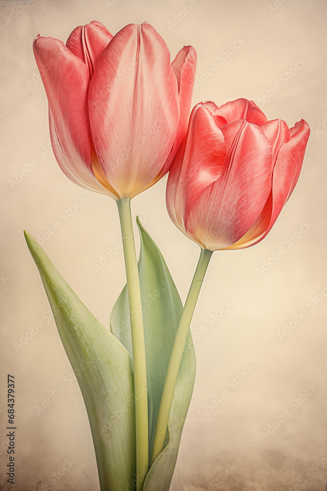 Naklejka premium tulip background