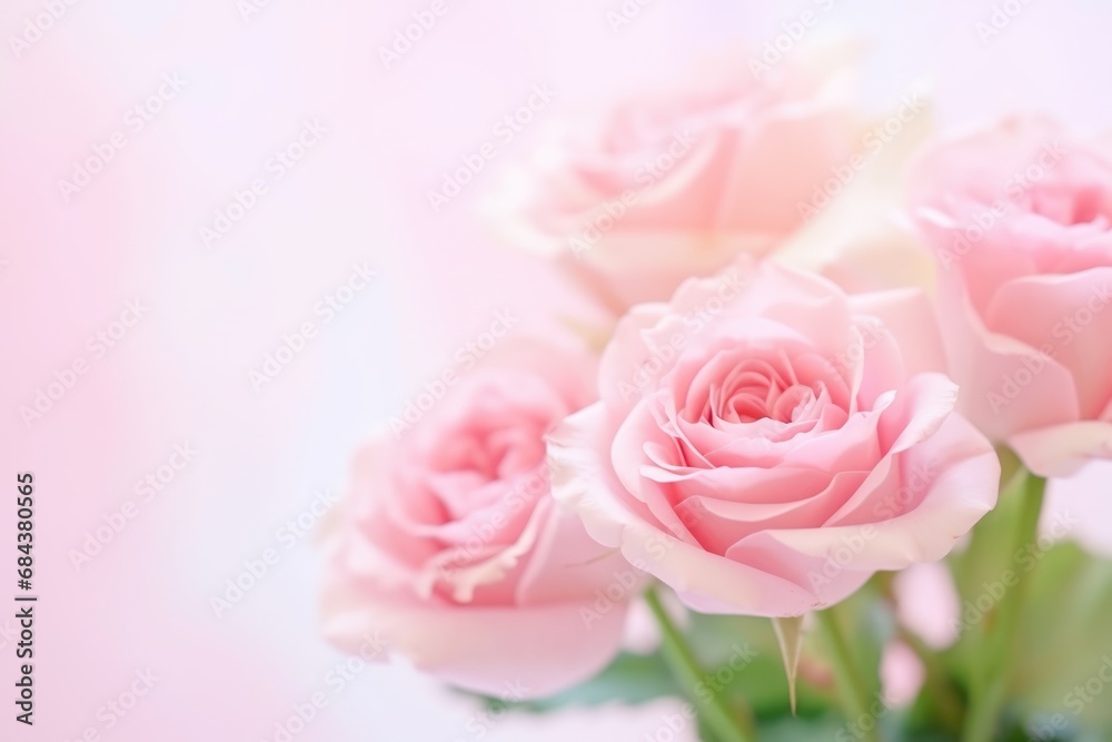 Flowers roses soft pastel color background. Beautiful composition. Valentine's Day, Easter, Birthday, Happy Women's Day, Mother's Day. Holiday poster and banner Flowers roses soft pastel color background. Beautiful composition. Valentine's Day, Easter, Birthday, Happy Women's Day, Mother's Day. Holiday poster and banner