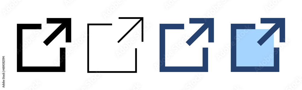 External link icon vector. link sign and symbol. hyperlink symbol External link icon vector. link sign and symbol. hyperlink symbol