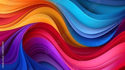 Abstract background with colored whirlwinds and waves