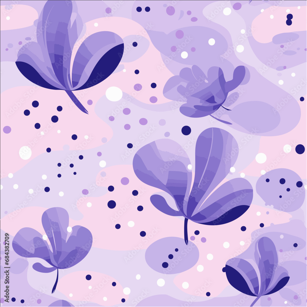 floral seamless pattern Vector Illustration - Lilypond Patterns