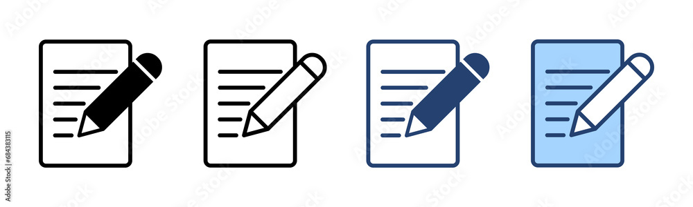 Note icon vector. notepad sign and symbol Note icon vector. notepad sign and symbol