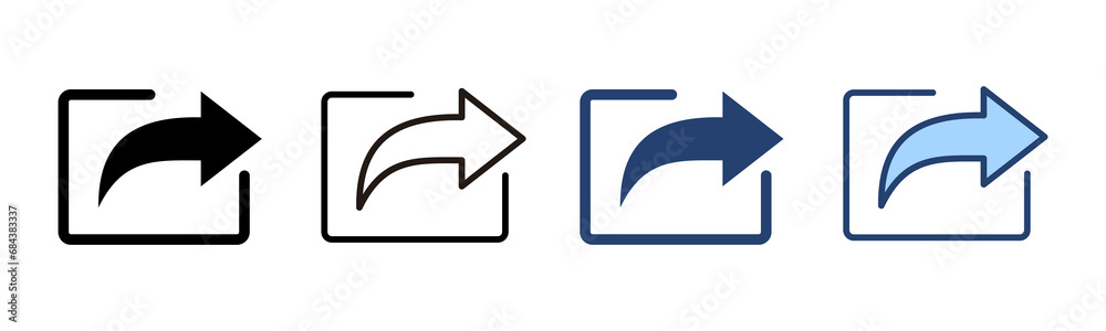 Share icon vector. Sharing sign and symbol Share icon vector. Sharing sign and symbol