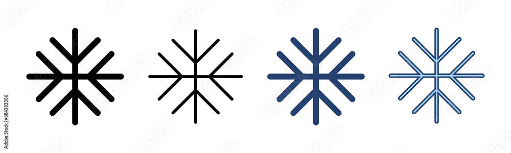 Snow icon vector. snowflake sign and symbol Snow icon vector. snowflake sign and symbol