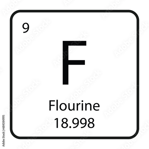flourine icon vector © Ida
