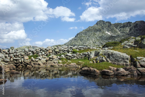 Landscape of Rila Mountain near Kalin peak, Bulgaria