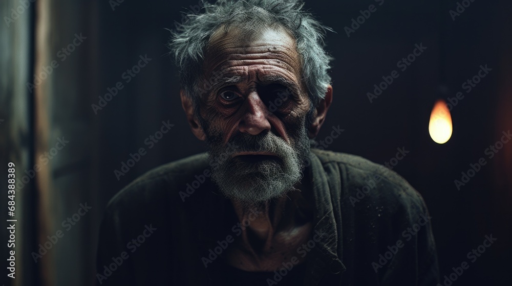 old man expressing loneliness generative ai