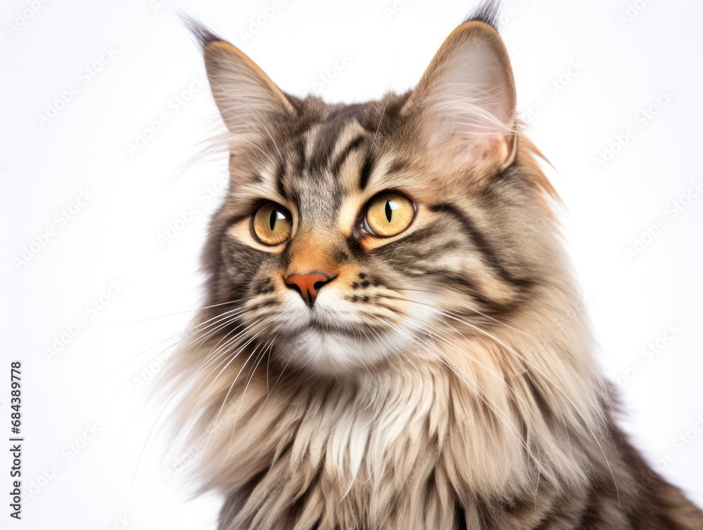 Laperm Cat Studio Shot Isolated on Clear Background, Generative AI Laperm Cat Studio Shot Isolated on Clear Background, Generative AI