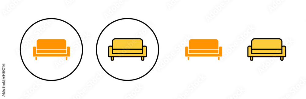 Sofa icon set for web and mobile app. sofa sign and symbol. furniture icon Sofa icon set for web and mobile app. sofa sign and symbol. furniture icon