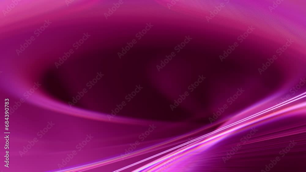 Abstract parametric light looped background with futuristic elegant prism gradient. 3D animation vj loop, live stream or promotional HUD backdrop. Glowing fractal curve stroke pattern and copy space.