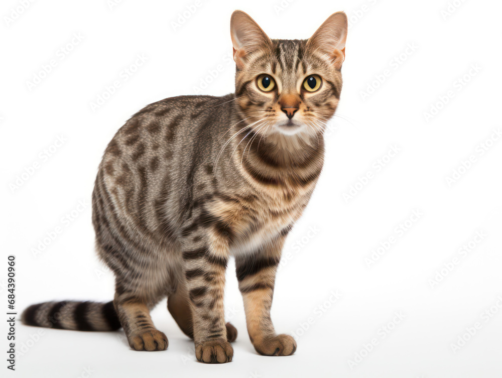 Singapura Cat Studio Shot Isolated on Clear Background, Generative AI Singapura Cat Studio Shot Isolated on Clear Background, Generative AI
