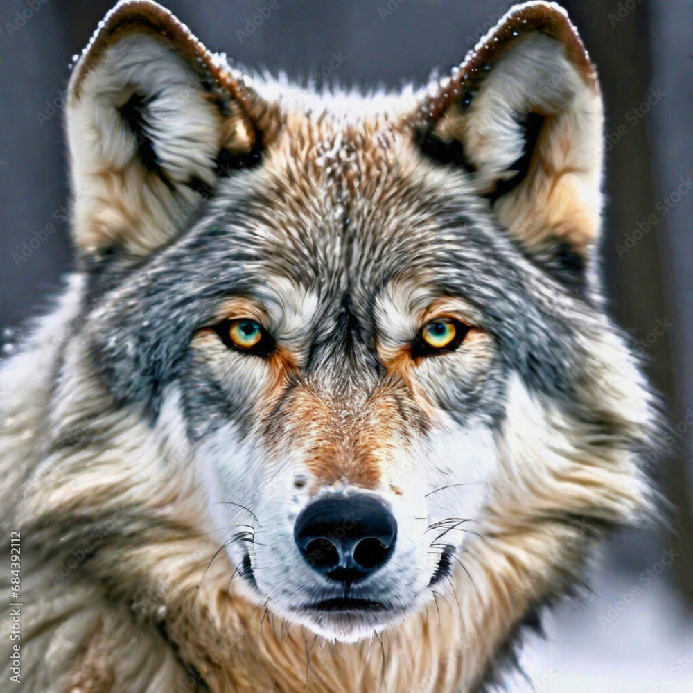 gray wolf portrait wallpaper Photographic Image gray wolf portrait wallpaper Photographic Image