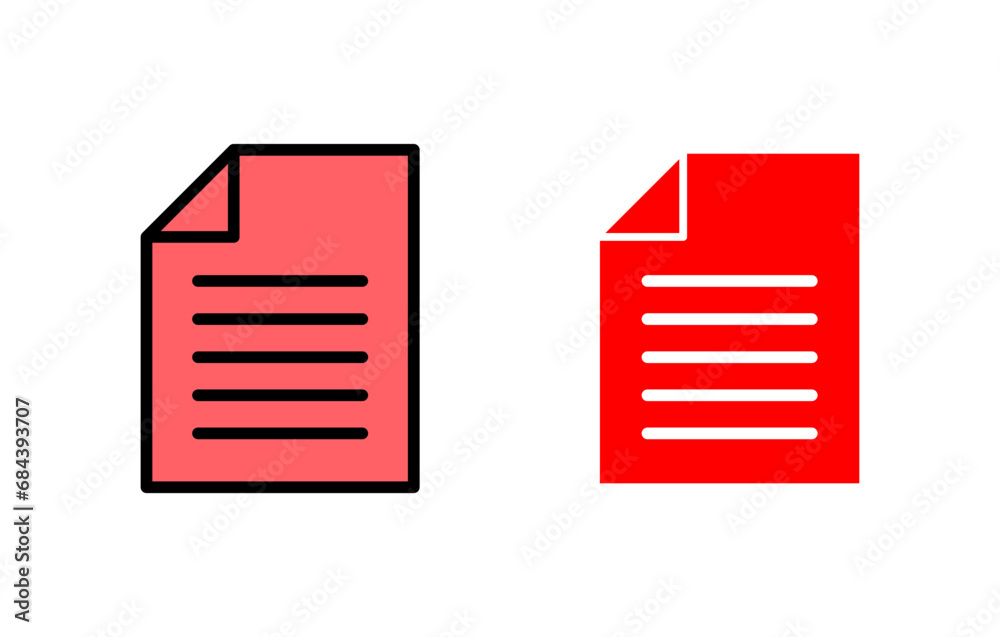 Document icon set illustration. Paper sign and symbol. File Icon Document icon set illustration. Paper sign and symbol. File Icon