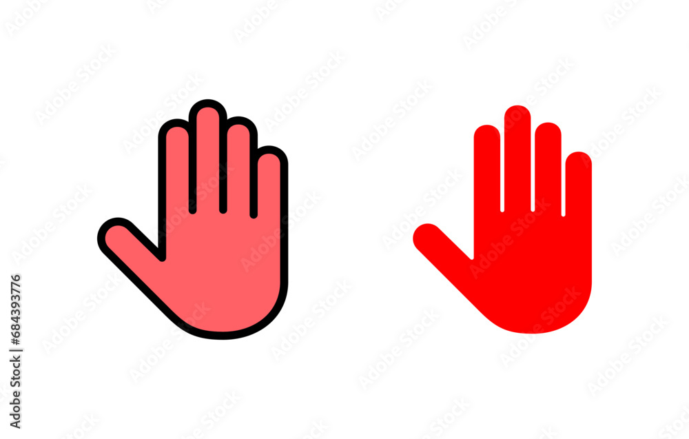 Hand icon set illustration. hand sign and symbol. hand gesture Hand icon set illustration. hand sign and symbol. hand gesture