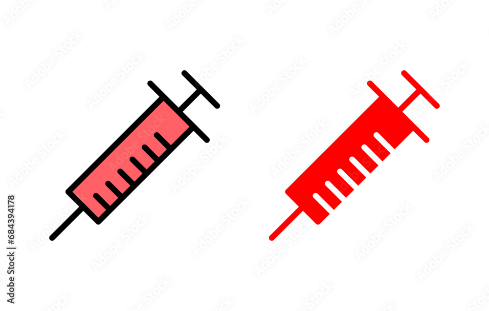 Syringe icon set illustration. injection sign and symbol. vaccine icon Syringe icon set illustration. injection sign and symbol. vaccine icon