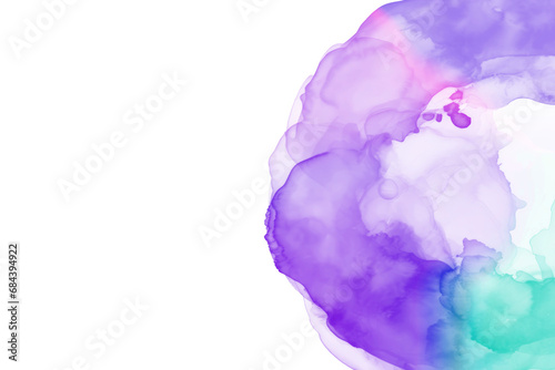 Abstract pink and purple watercolor background, shape, design element. Colorful hand painted texture. abstract splash background