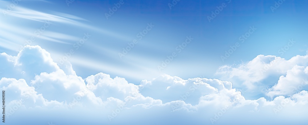 Ethereal Skies - Mesmerizing Cloudscape Background, Atmospheric Clouds, Nature Art. Generative AI