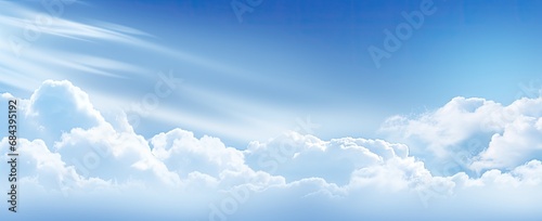 Ethereal Skies - Mesmerizing Cloudscape Background  Atmospheric Clouds  Nature Art. Generative AI
