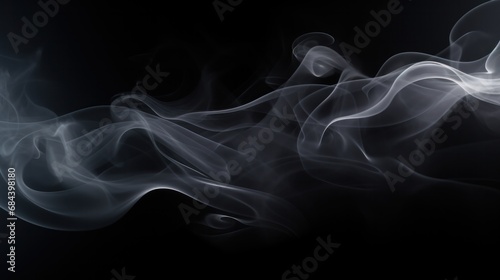 smoke on a black background. High quality photo, background, design, pattern, modern, bright, fog and smoke, illustration, art, abstract backgrounds, creativity