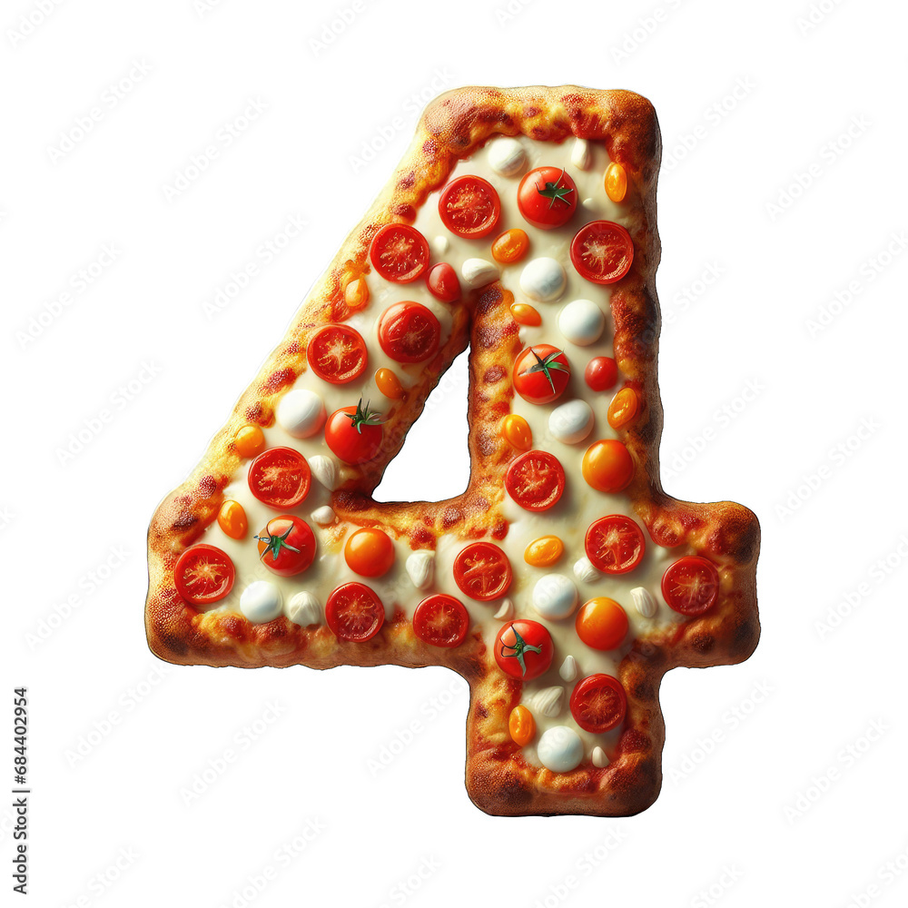 Pizza-Flavored Numbers: A Pixelated Feast for the Eyes, GENERATIVE AI