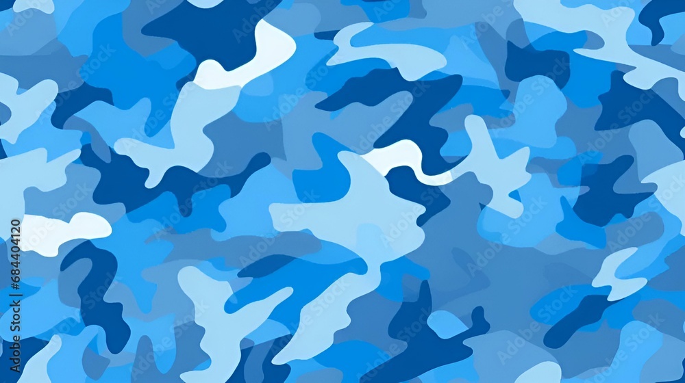 blue camouflage pattern | generative AI blue camouflage pattern | generative AI