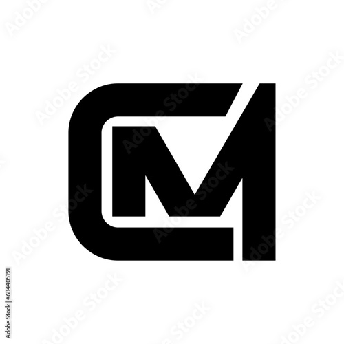 CM Monogram Letter logo icon design