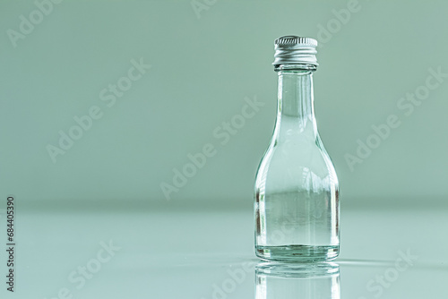 Quadro em tela Sugar in the clear glass bottle to fill the sweetness of the drink