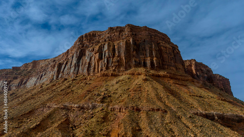 Aerial View Of Rock Formations In The American Southwest